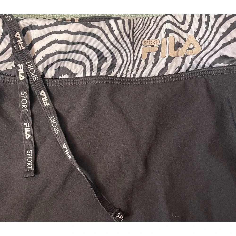 Fila Sport Women Live In Motion Athletic Skort Zebra Waistband Y2K Style Sz L‎